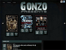 Tablet Screenshot of gonzopresents.com